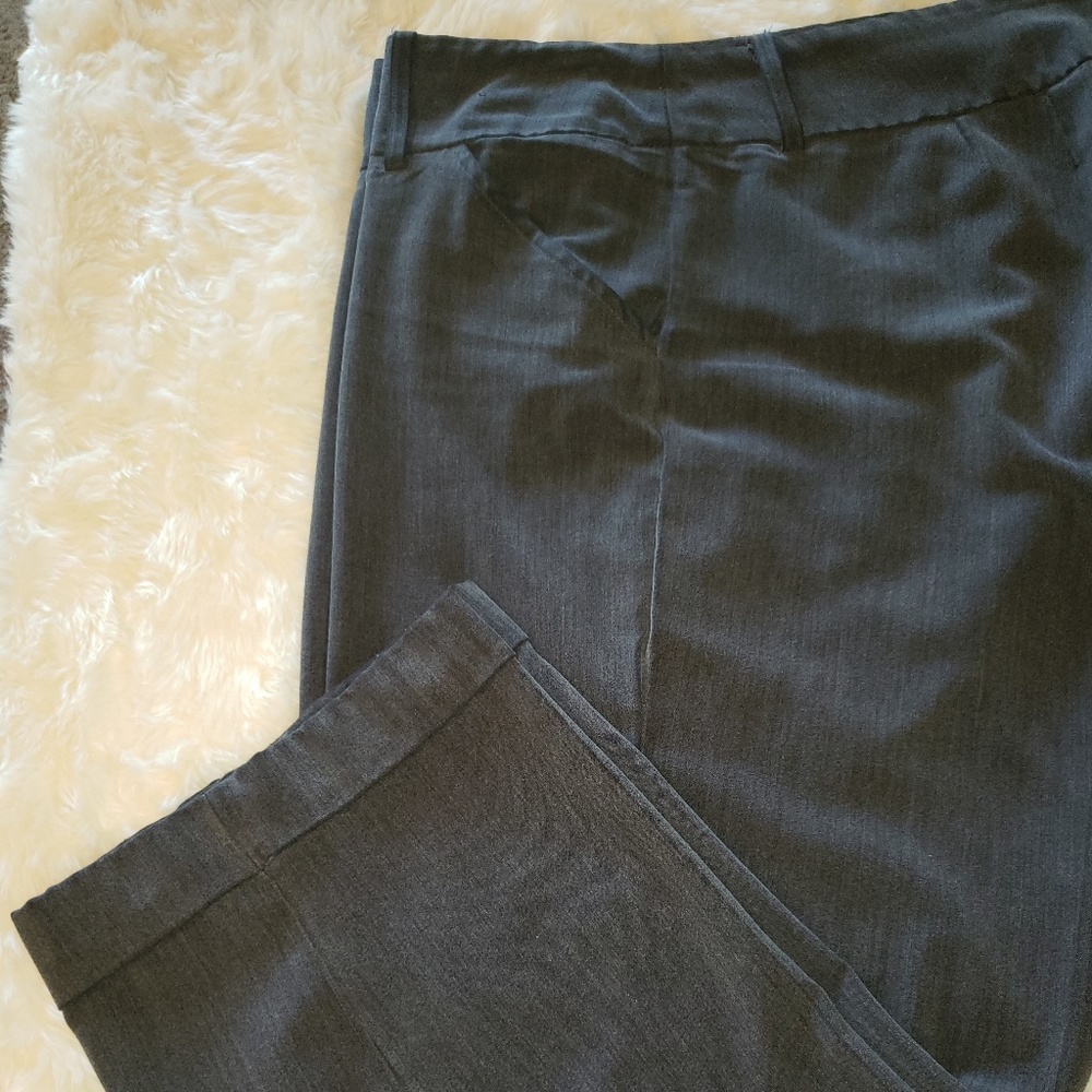 Gray trousers